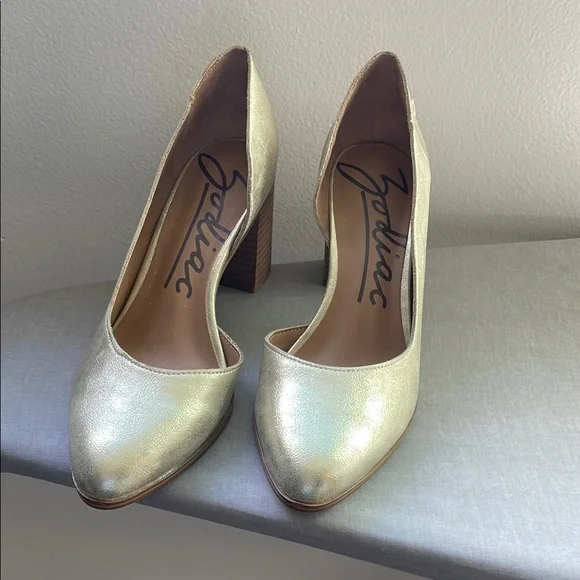 NWT Zodiac Gracie Gold Metallic Heel Pumps Size 7 - Picture 4 of 11